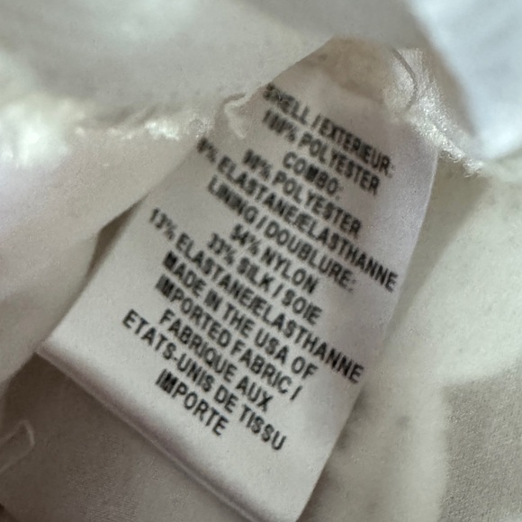 Milly 3D Floral Embroidered Camila crop top in white size 2 - Picture 13 of 13